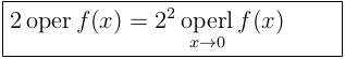 Пример определения математического оператора в LaTeX